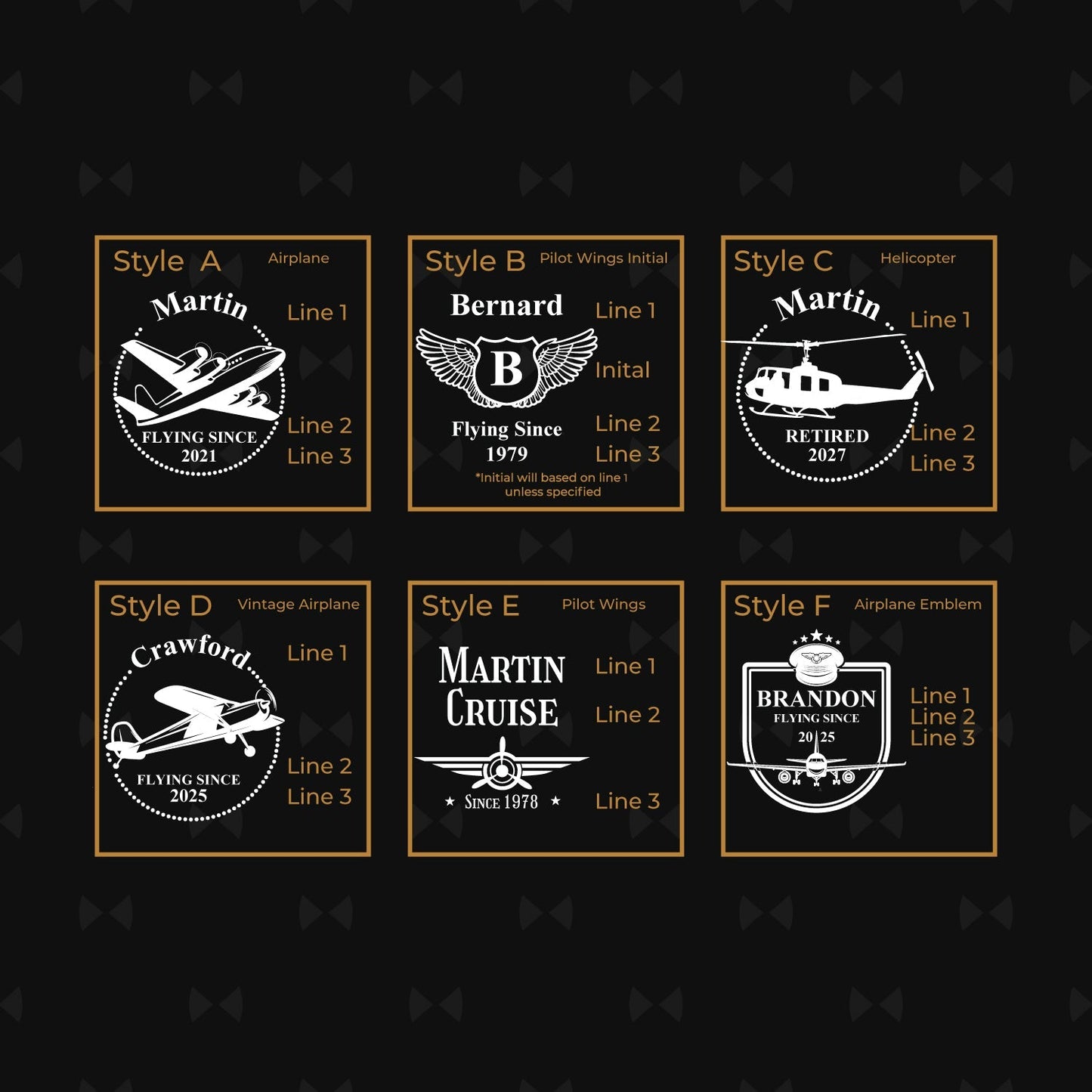 Aviator Pilot Personalized Round Slate Paddle Cheese Board