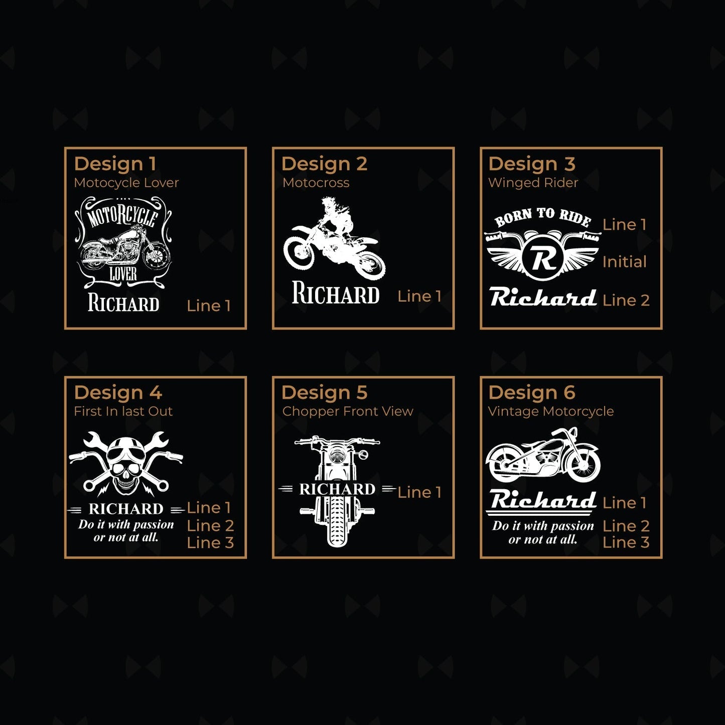 Motorcycle Rider Personalized Swivel Cheese Board Gift Set