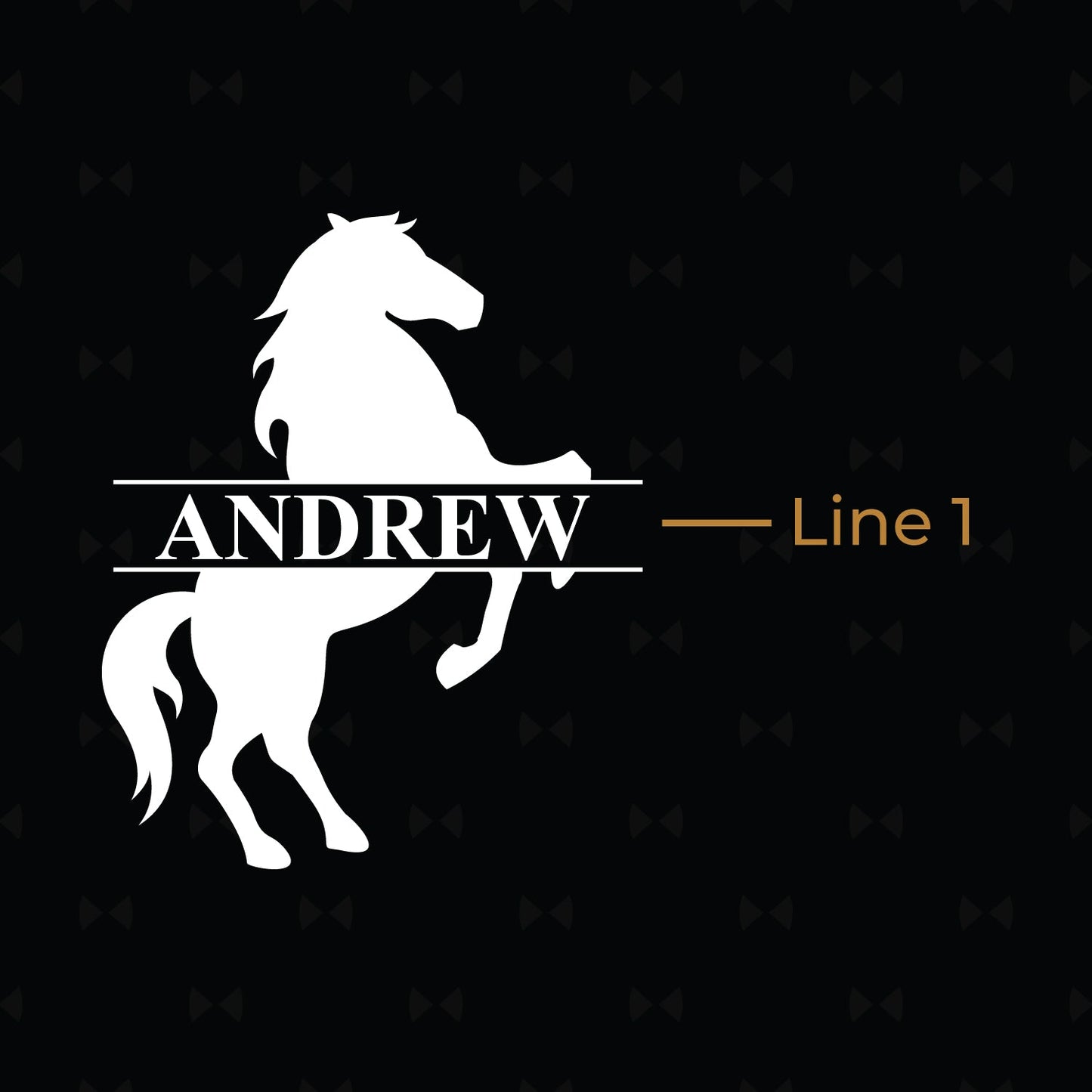 Equestrian Horse Personalized Golf Bag Tag and Tee Holder