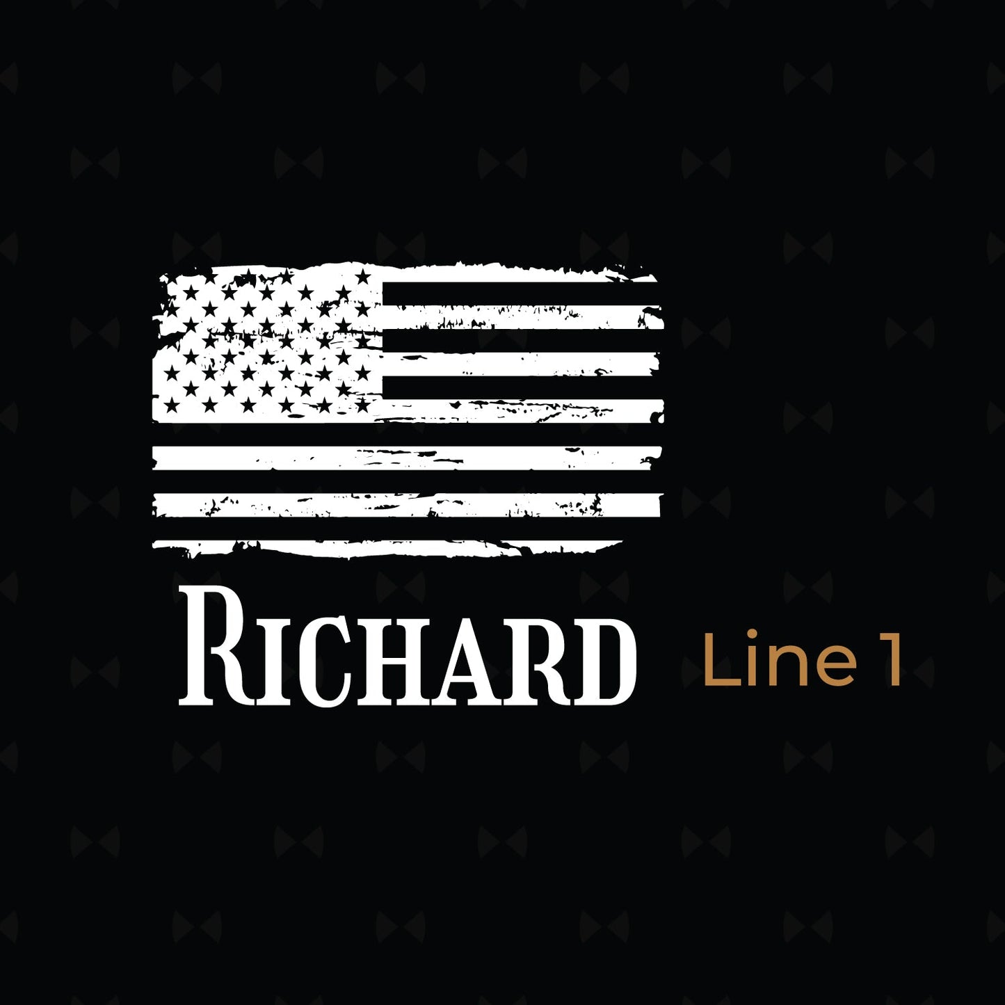 Patriotic Military Personalized Leather Bi-Fold Wallet