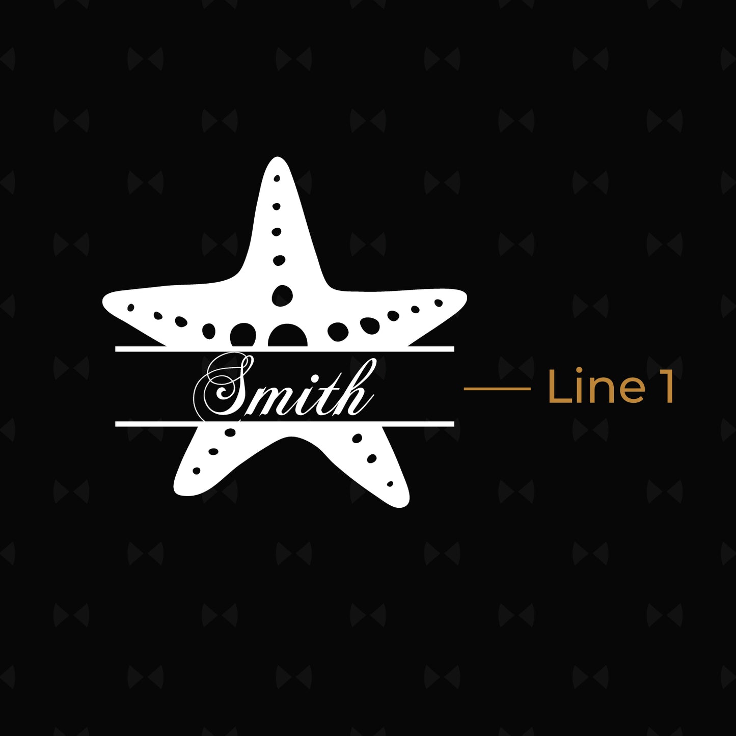 Starfish Personalized Leather Flask Set