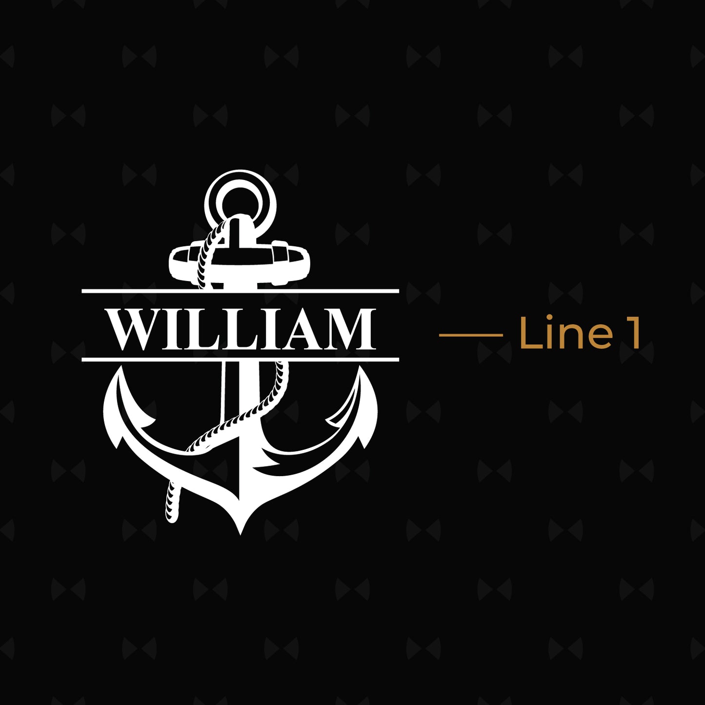 Anchor Personalized Black 20 oz Leather Tumbler