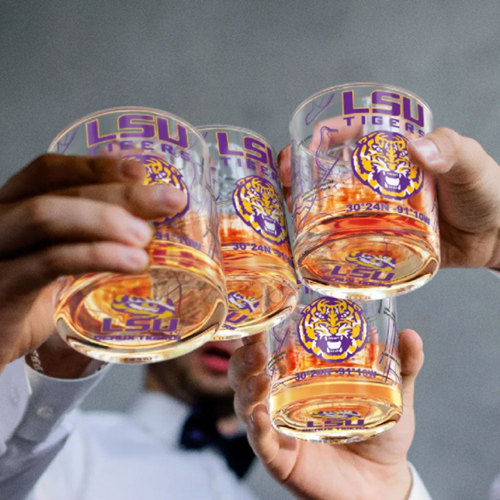 Louisiana State University LSU Whiskey Glass Gift Set -2pc