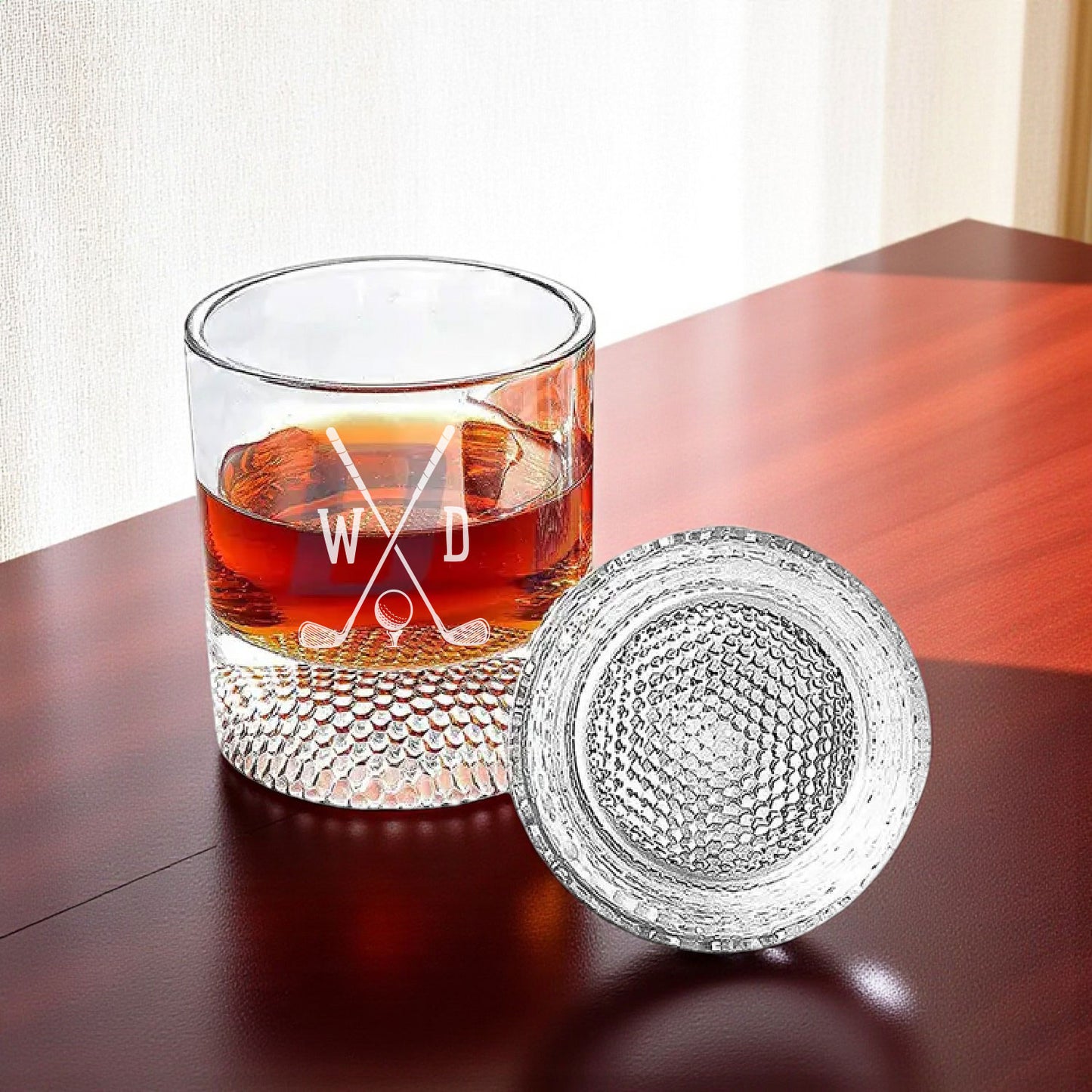 Golf Personalized Golf Cart Whiskey Decanter & Golf Ball Glasses Gift Set