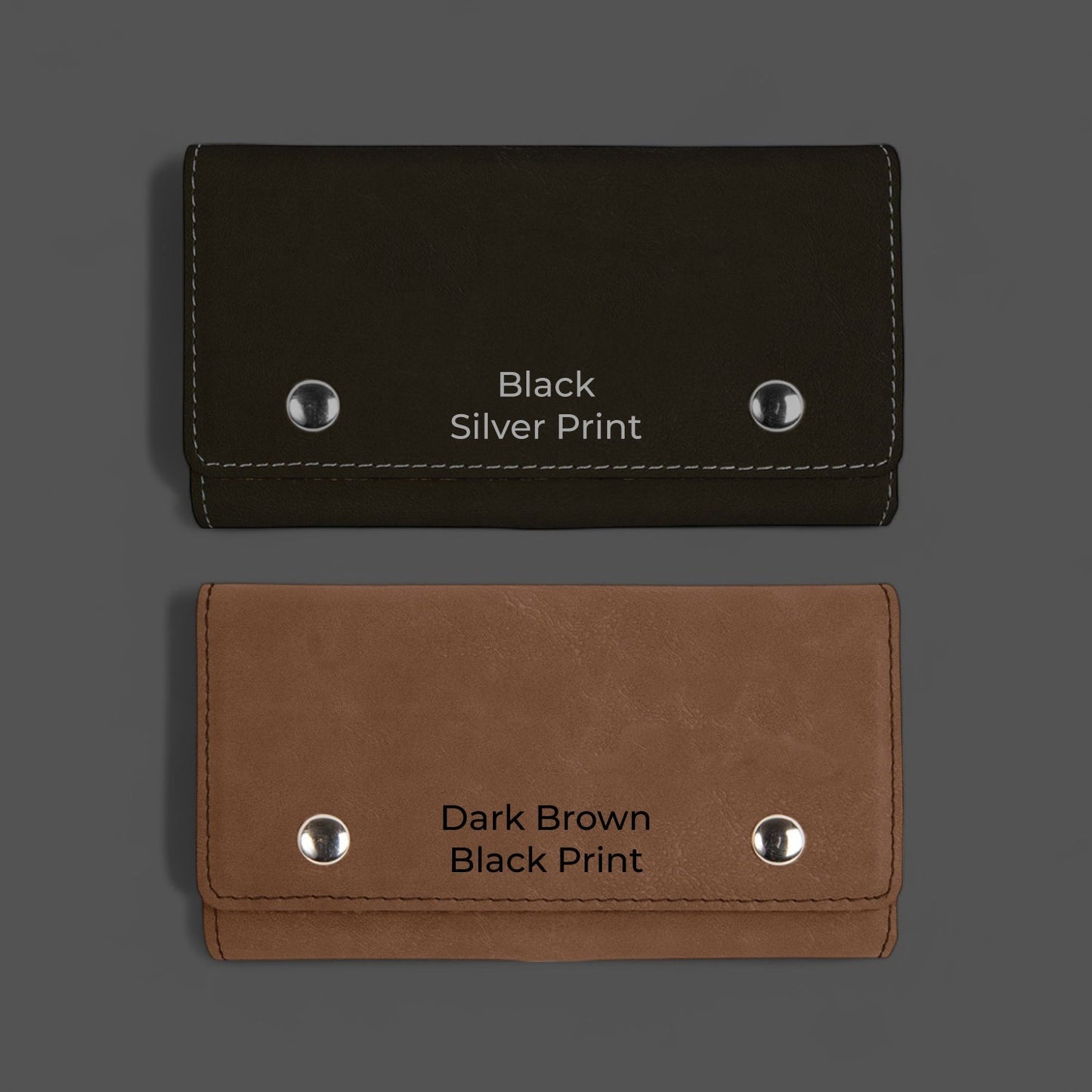 Custom Logo Personalized Leather Travel Case with Playing Cards and Dice Set