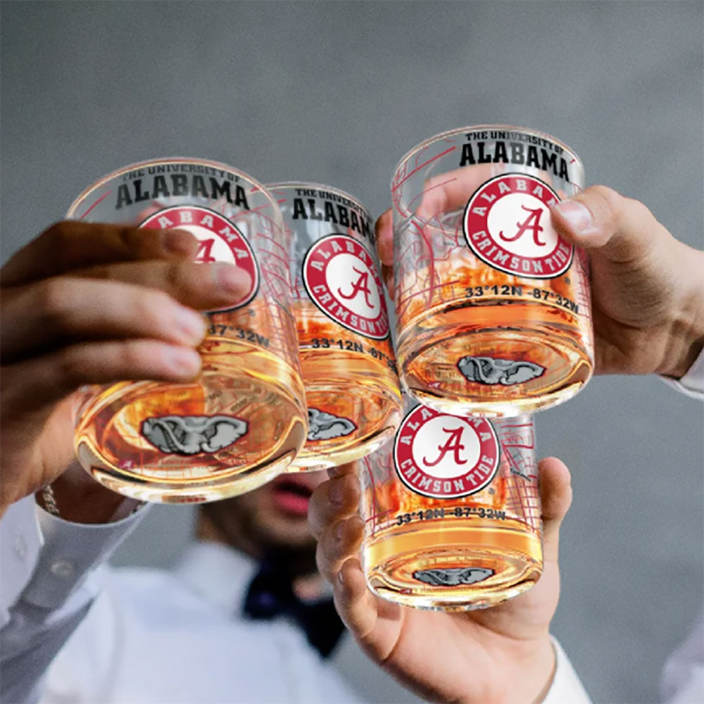 University of Alabama Whiskey Glass Set - 2pc