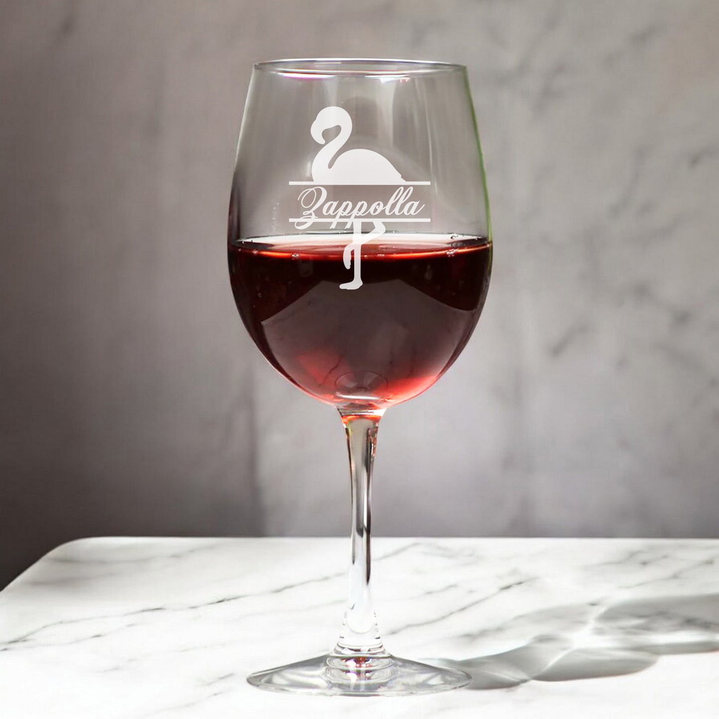 Flamingo Personalized Beer Mug and Wine Glass Gift Set