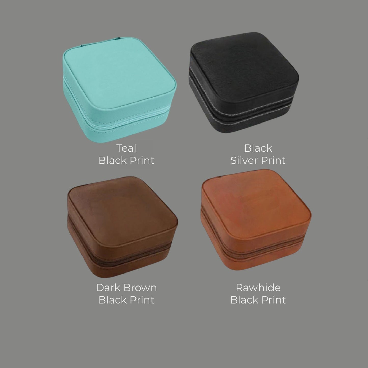 Groomsmen Personalized Leather Travel Jewelry Case