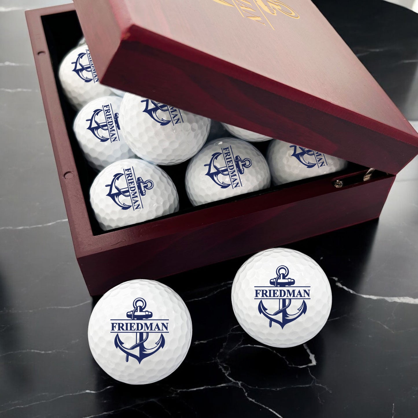 Anchor Personalized Golf Ball Gift Set