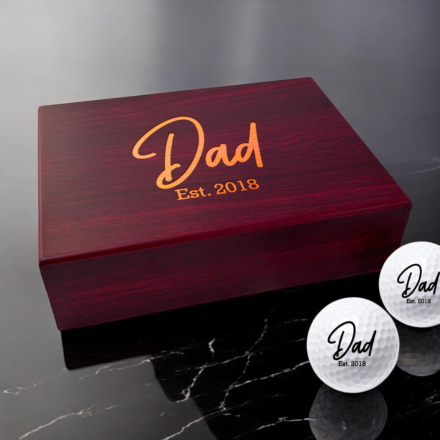 Dad Personalized Golf Ball Gift Set