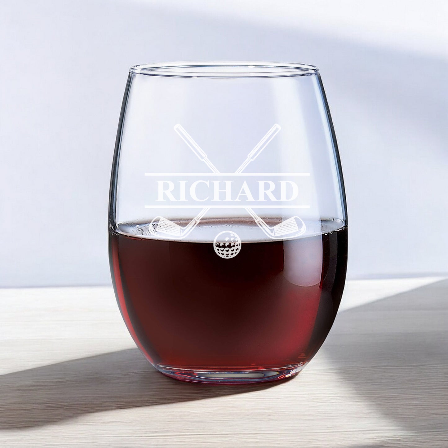 Golf Personalized Wine Glass