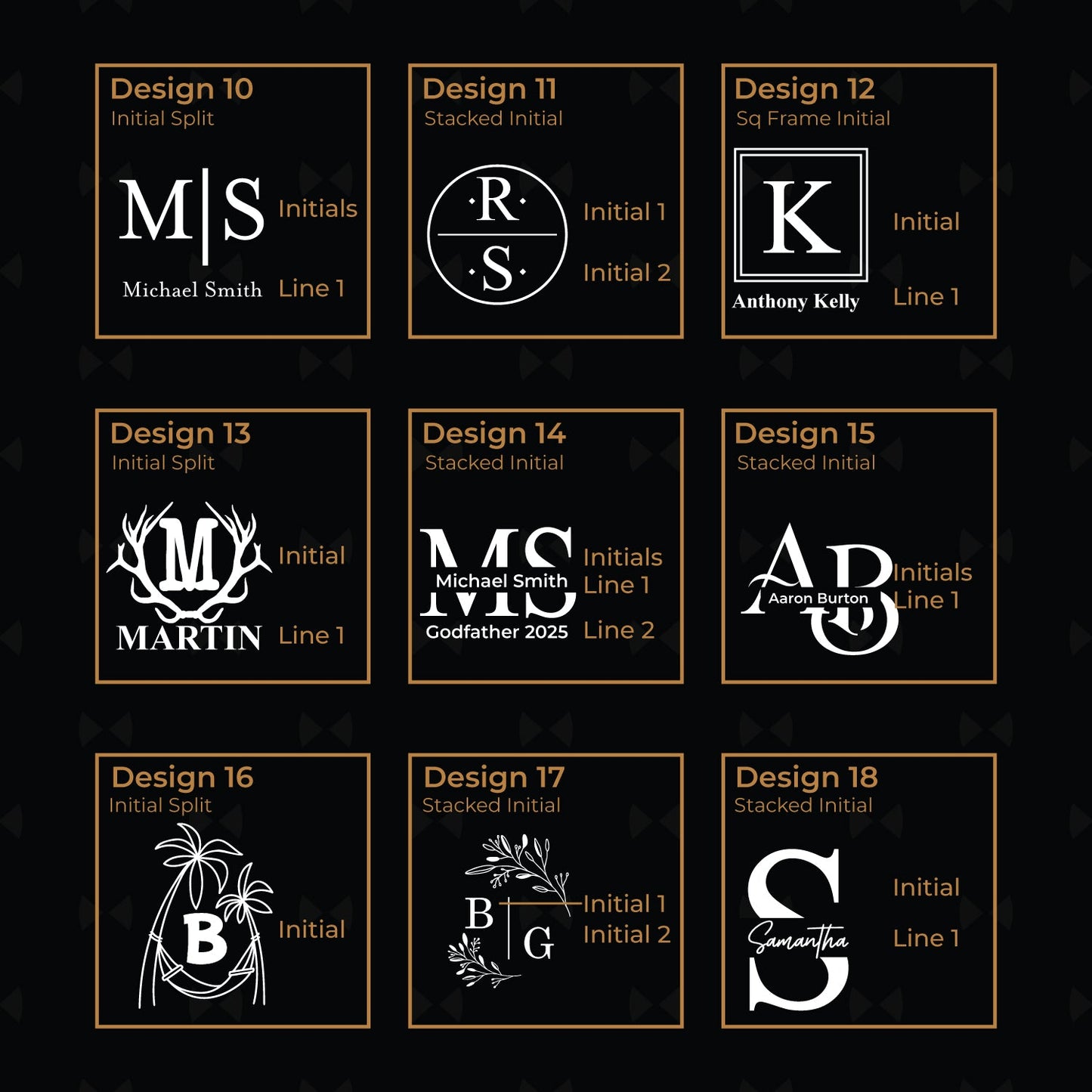 Monogram Personalized Metal Flask