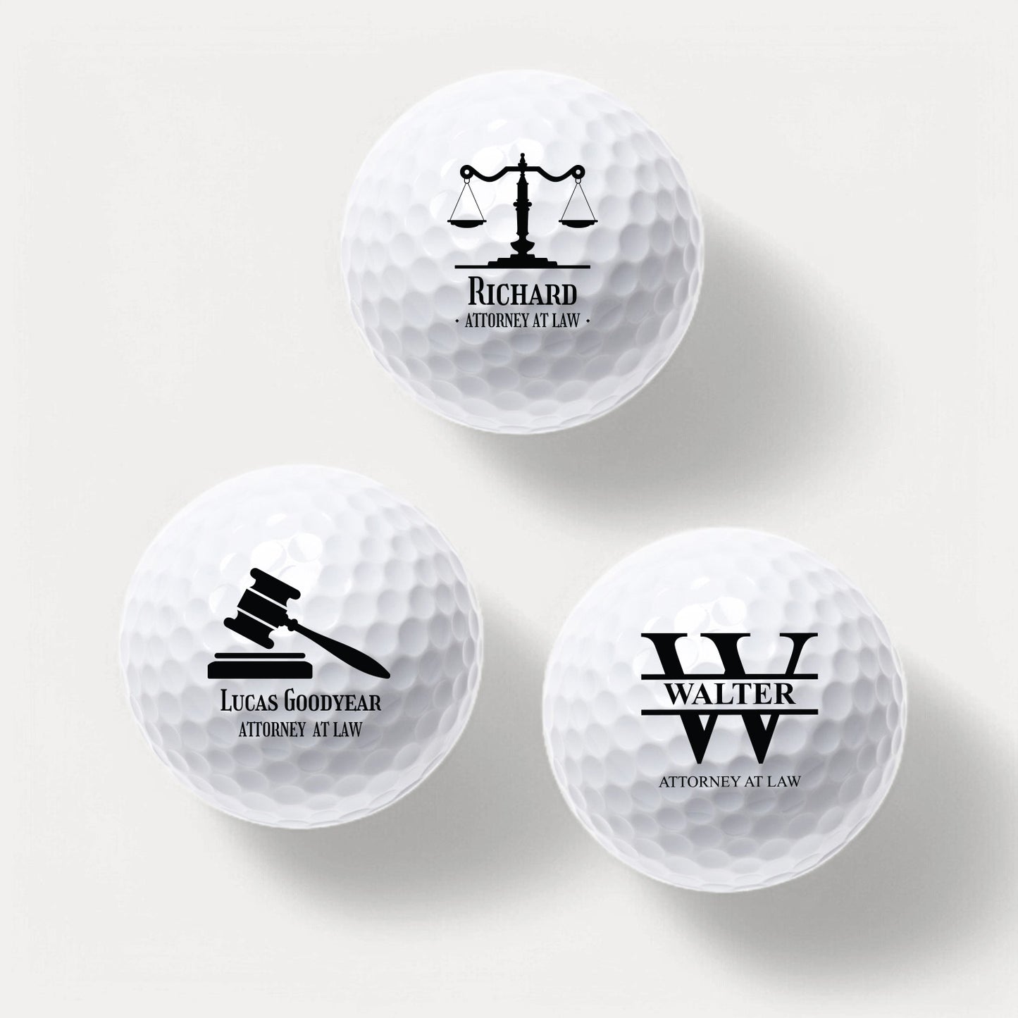 Lawyer Personalized Golf Ball Gift Set