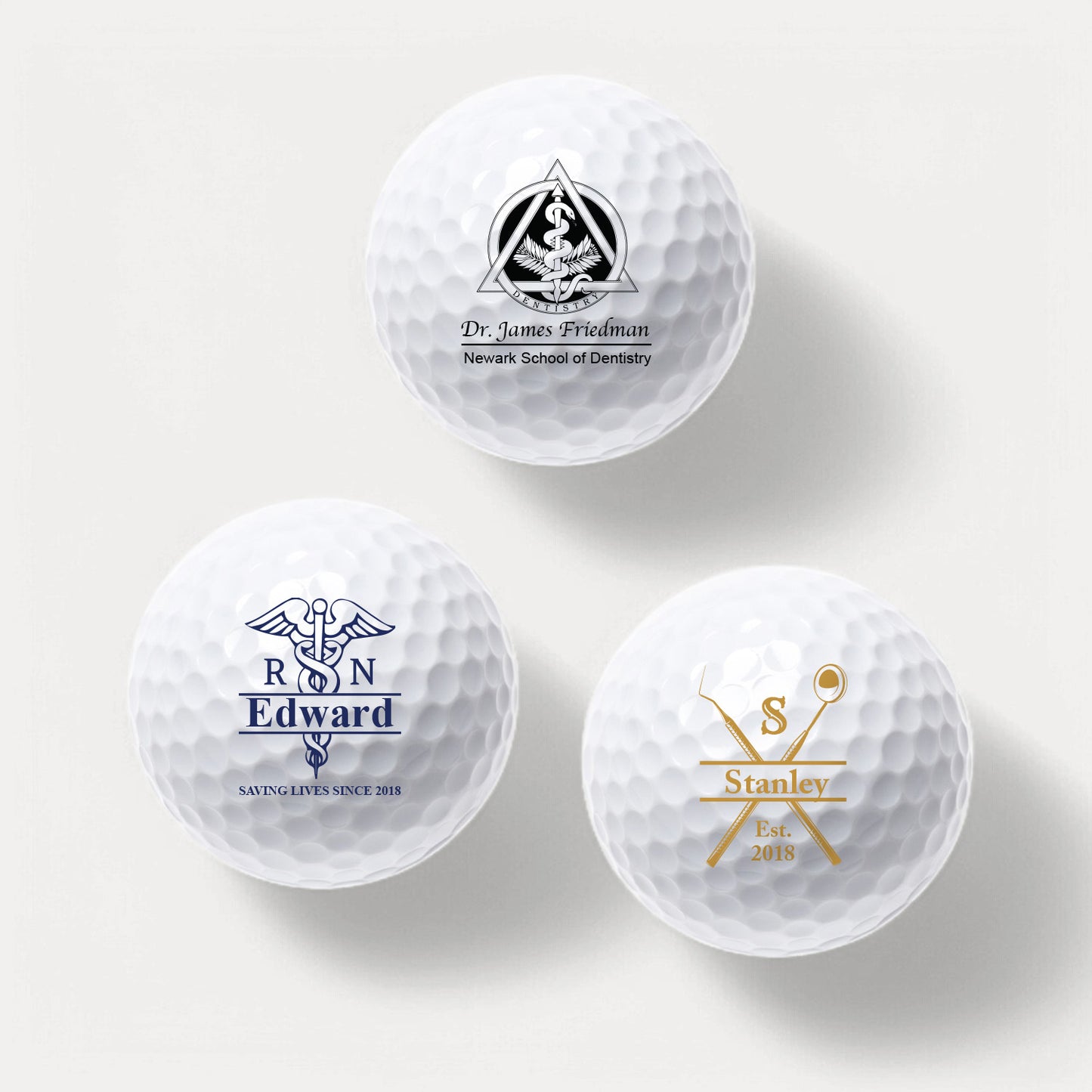 Medical Professionals Personalized Golf Ball Gift Set