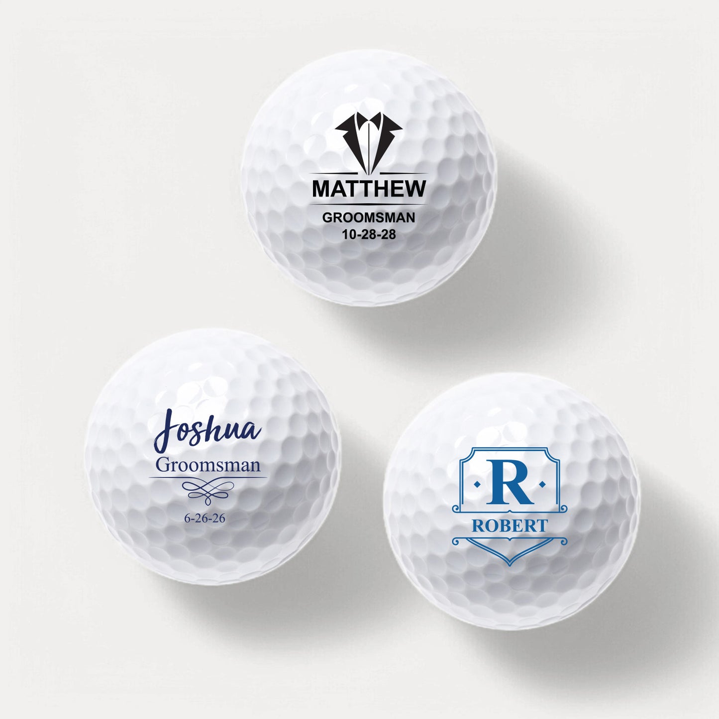 Groomsmen Personalized Golf Ball Gift Set