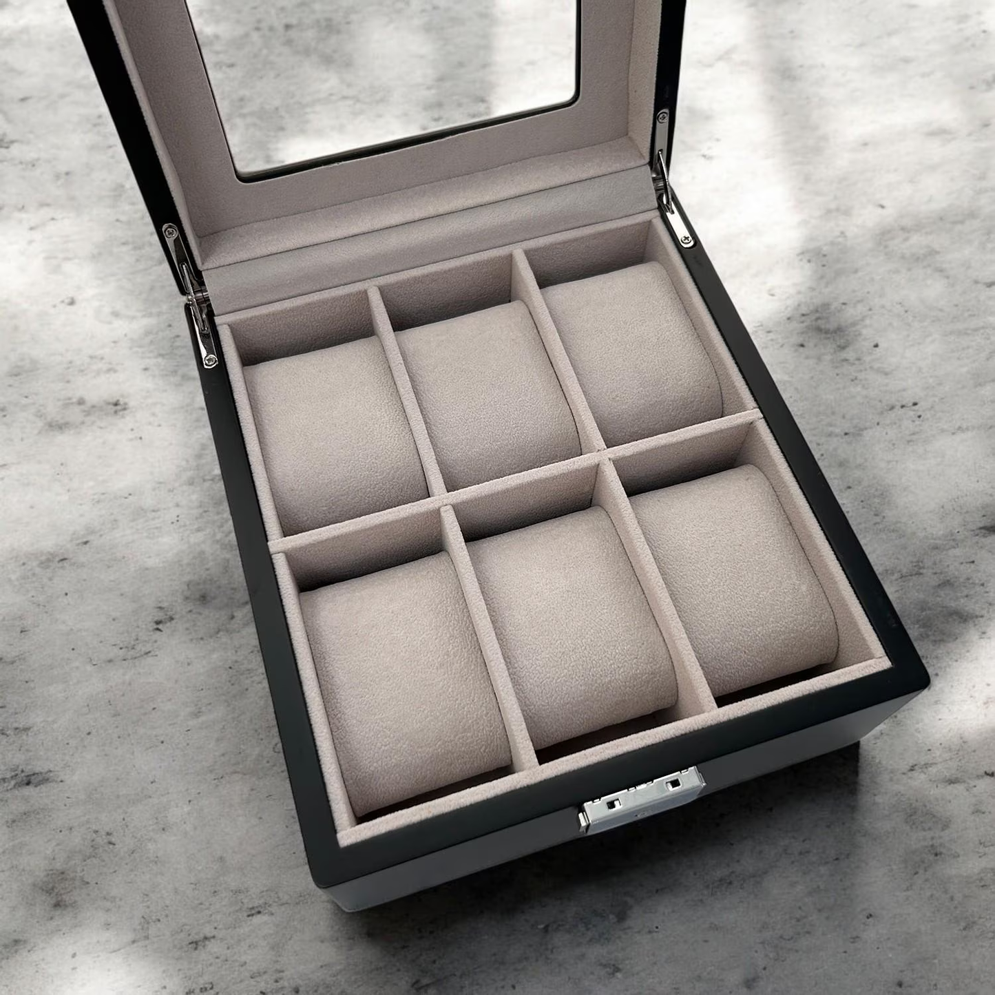 Signature Collection Personalized Wooden 6-Slot Watch Box