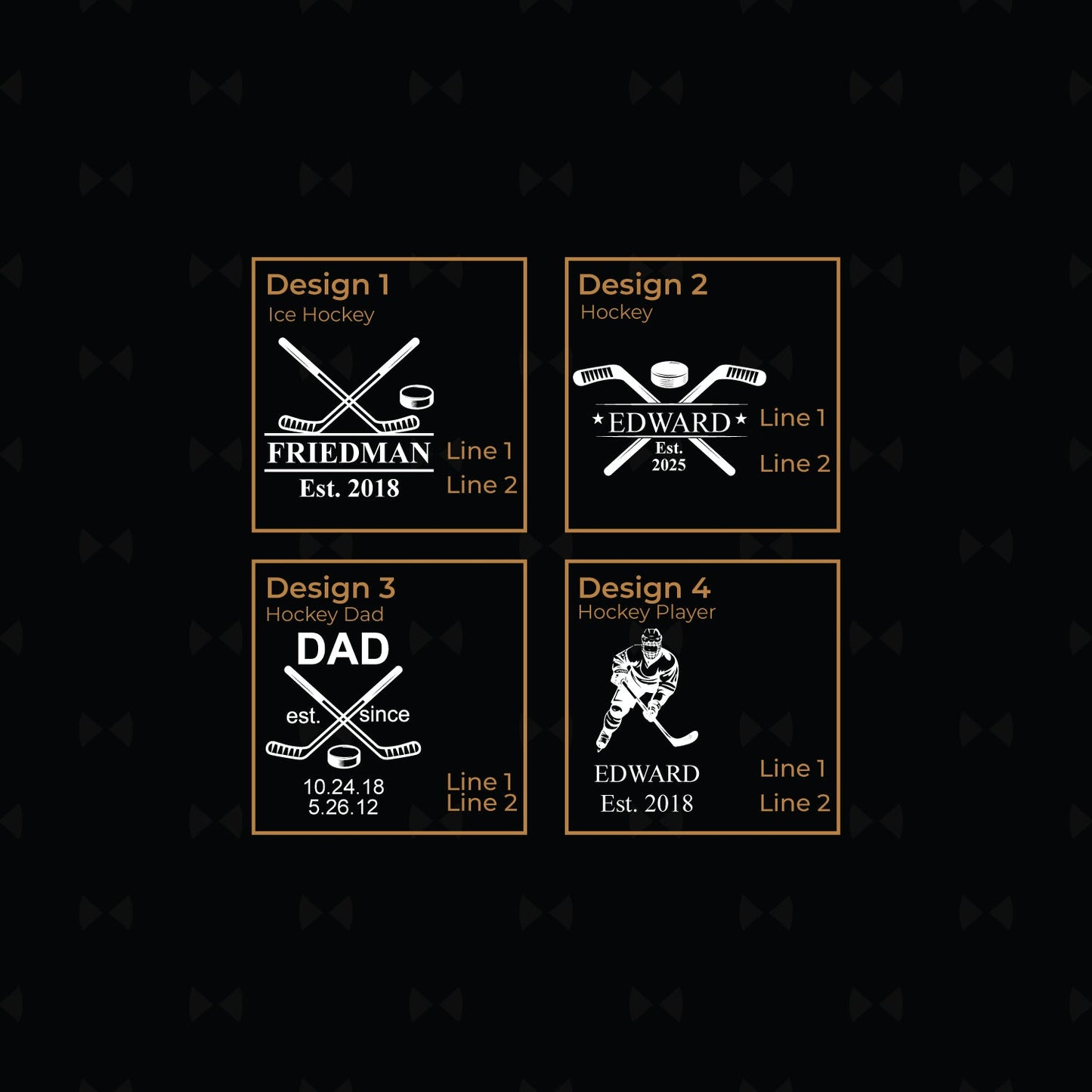Hockey Personalized Metal Flask