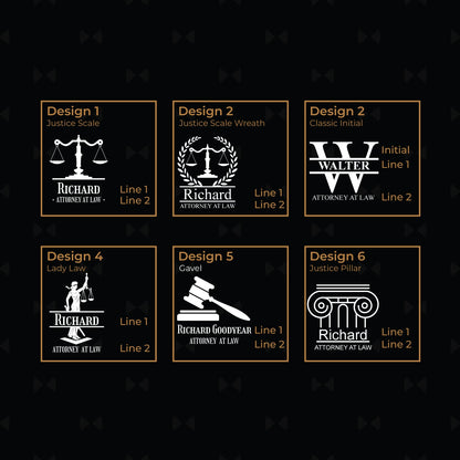 Lawyer Personalized Metal Flask