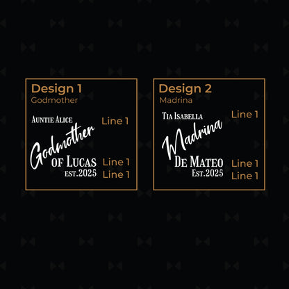 Godmother Personalized Slate Coasters, Set of 4