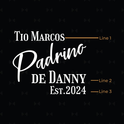 Godfather Padrino Personalized Metal Flask
