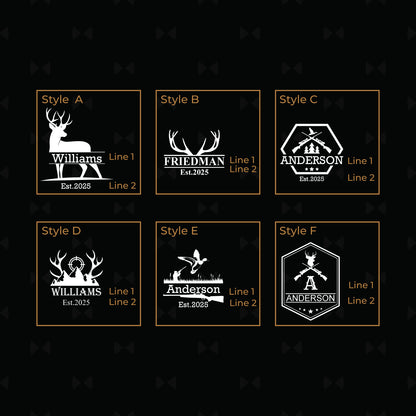 Hunting Personalized Slate & Wood Cheese Board