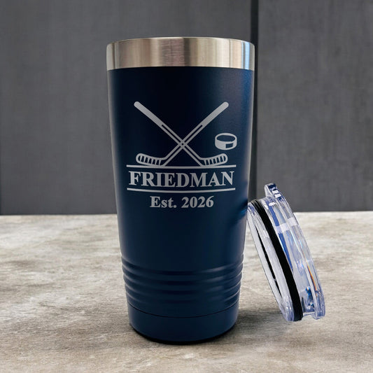 Hockey Personalized 20 oz. Stainless Steel Tumbler