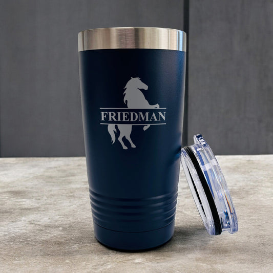 Equestrian Horse Personalized 20 oz. Stainless Steel Tumbler