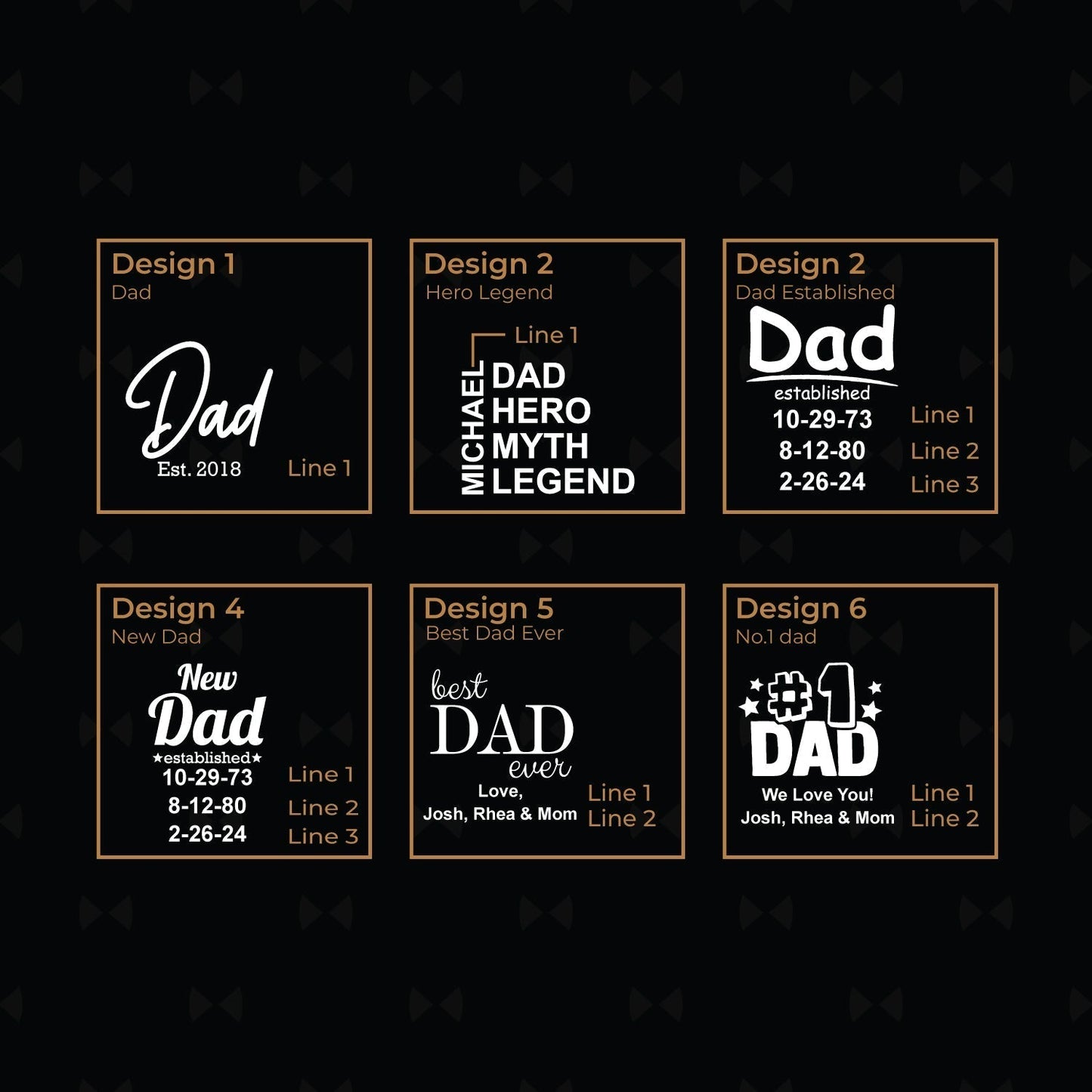 Dad Personalized Rocks Whiskey Glass