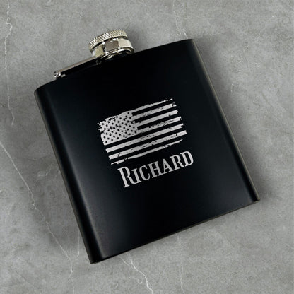 Patriotic Personalized Flask