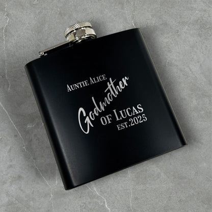 Godmother Madrina Personalized Metal Flask