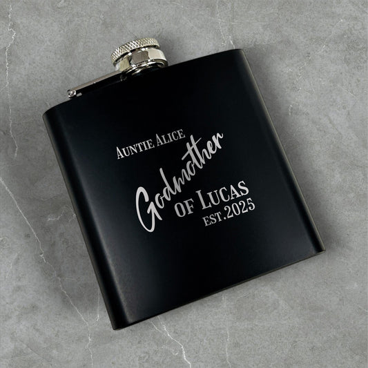 Godmother Madrina Personalized Metal Flask