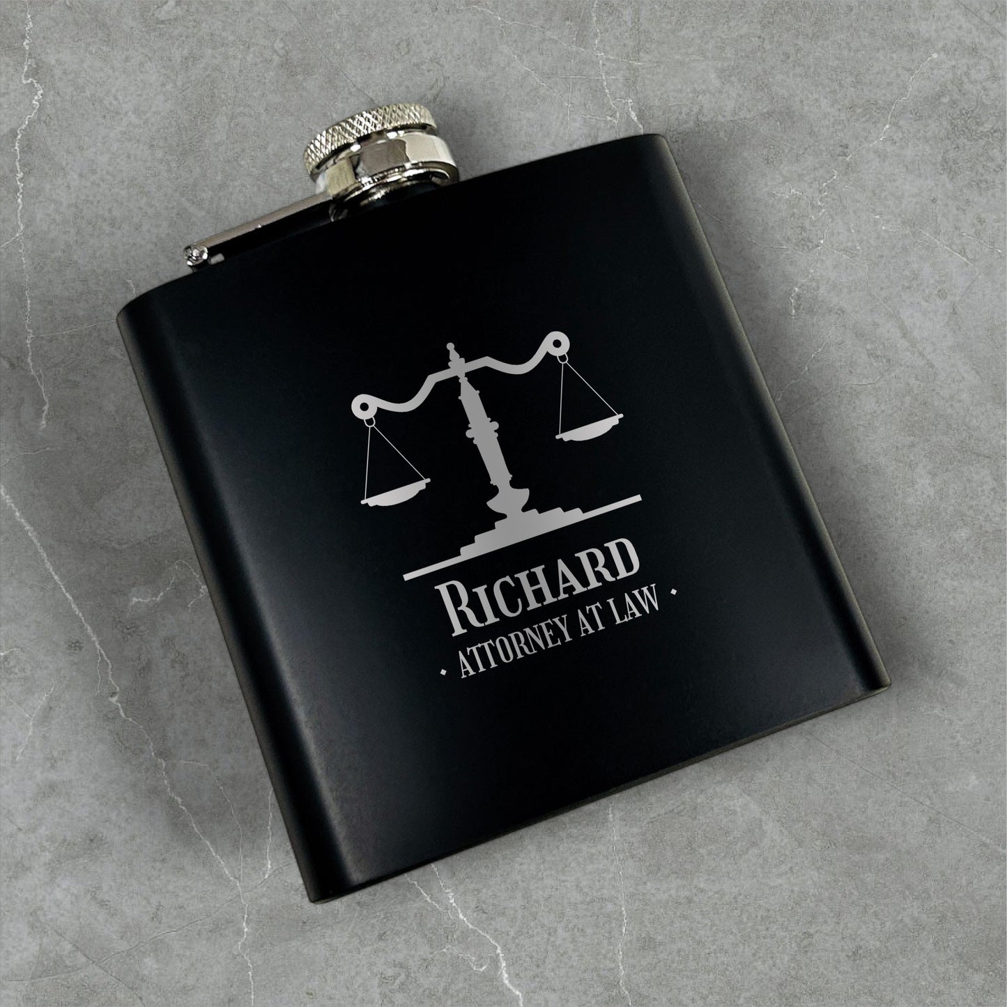 Lawyer Personalized Metal Flask