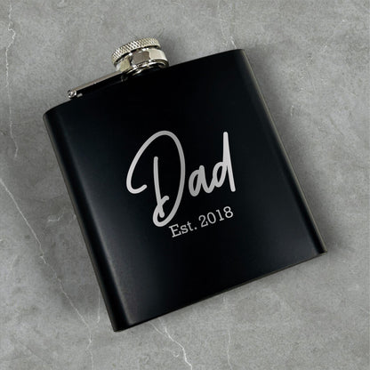 Dad Personalized Metal Flask