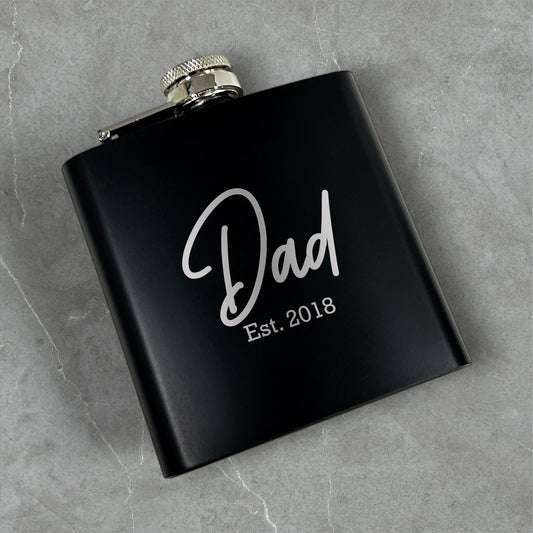 Dad Personalized Metal Flask