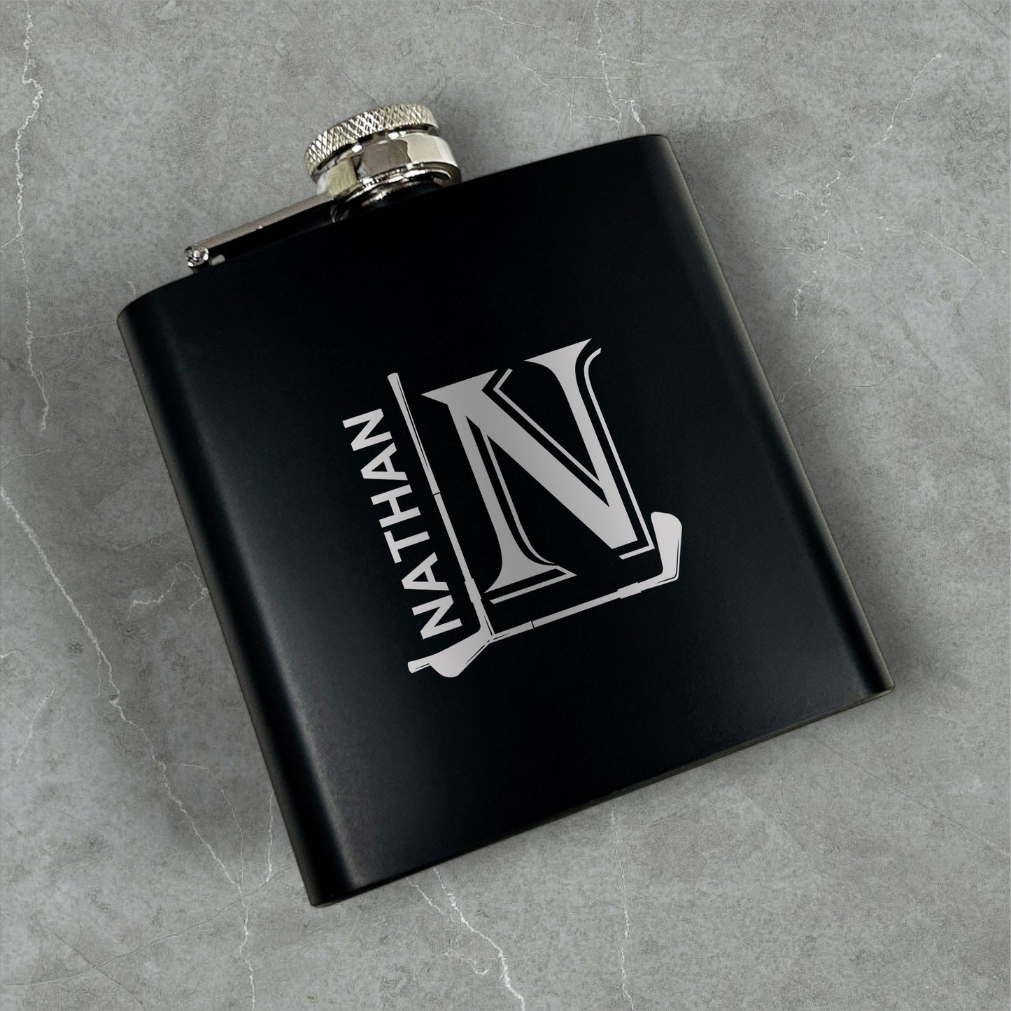 Golf Personalized Metal Flask