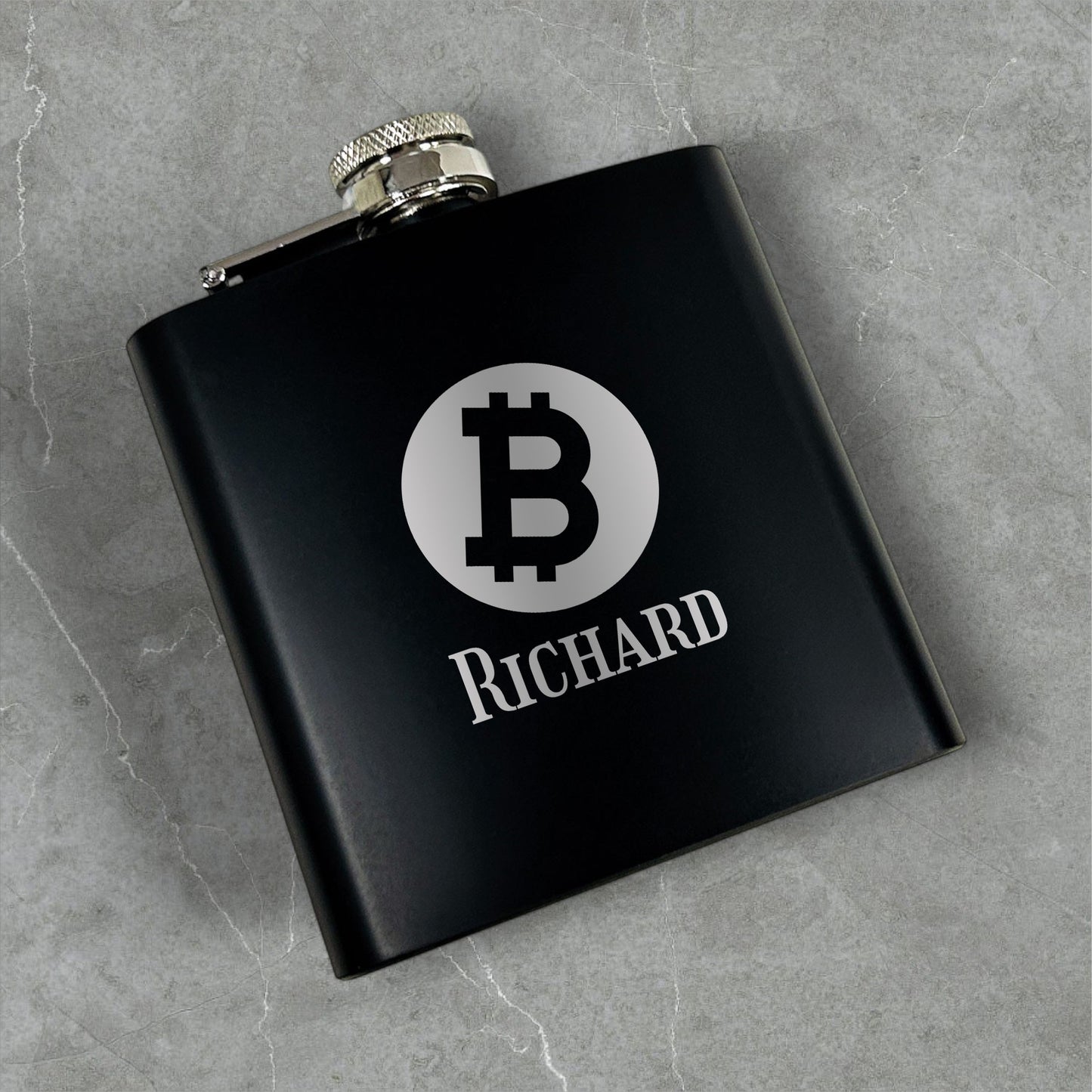Bitcoin Crypto Personalized Metal Flask