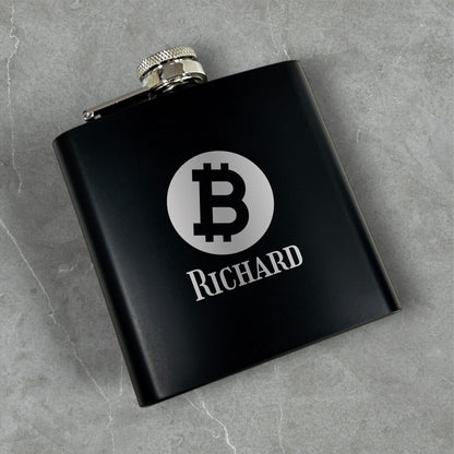 Bitcoin Crypto Personalized Metal Flask