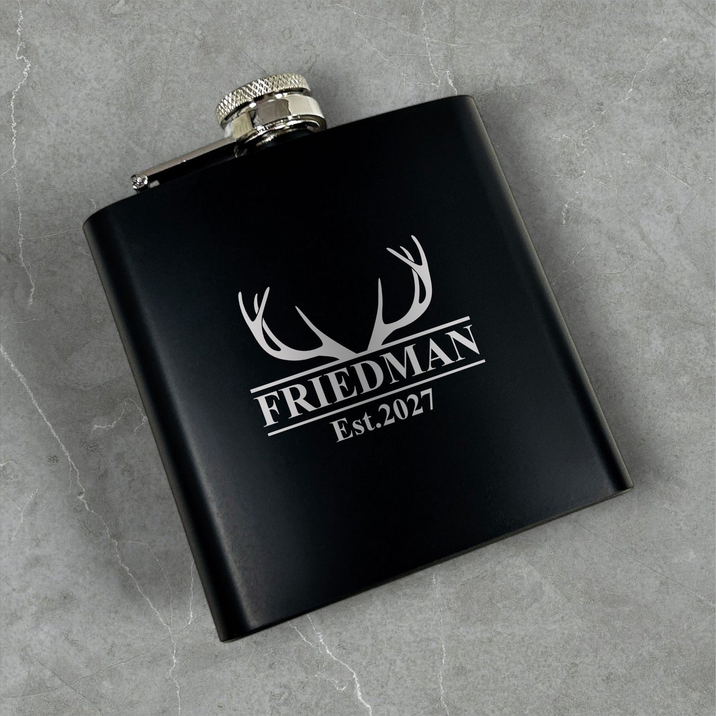 Hunting Personalized Metal Flask