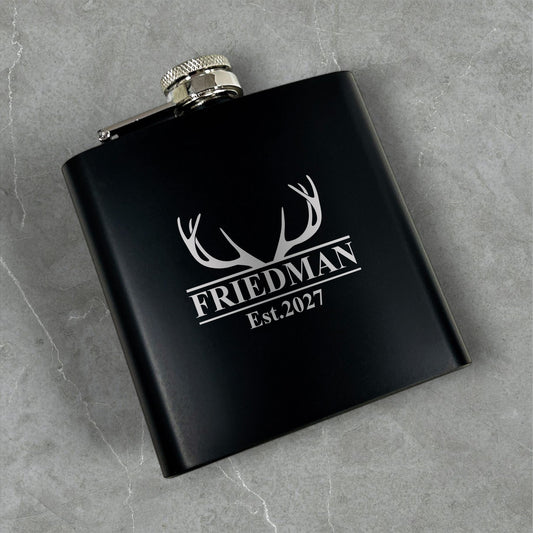 Hunting Personalized Metal Flask