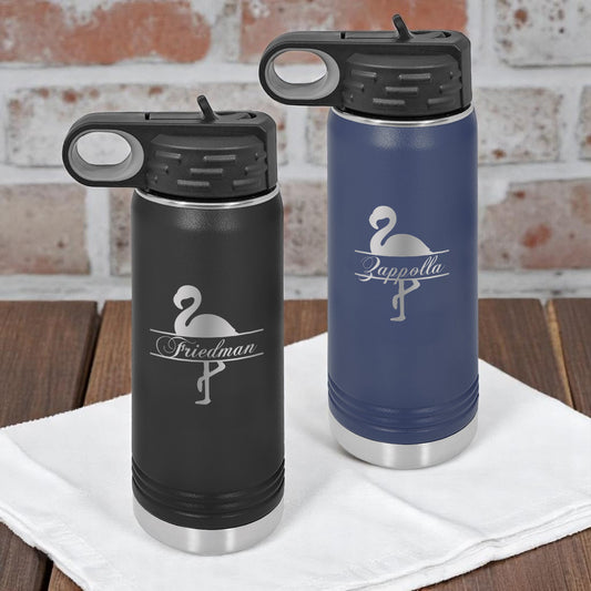 Flamingo Personalized 20 oz Insulated Water Bottle