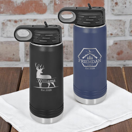 Hunting Personalized 20 oz Insulated Water Bottle