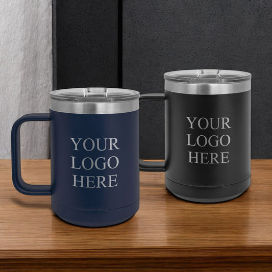 Custom Logo Personalized 15 oz Vacuum Insulated Stainless Steel Travel Mug