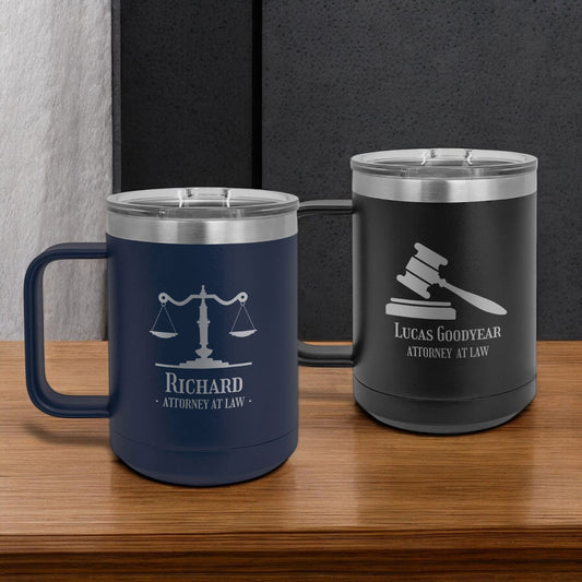 Lawyer Personalized 15 oz Vacuum Insulated Stainless Steel Travel Mug