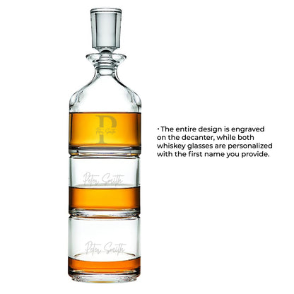 Medical Professionals Personalized Duet 8.5 oz. Stacking Decanter Set