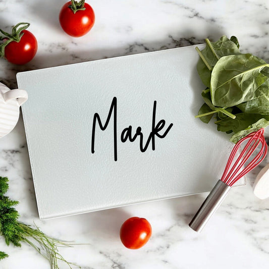 Signature Collection Personalized Glass Cutting Board