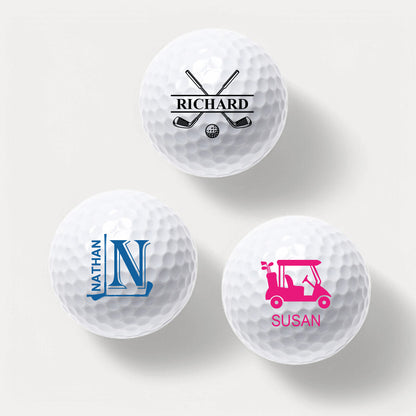 Golf Personalized Golf Ball Gift Set