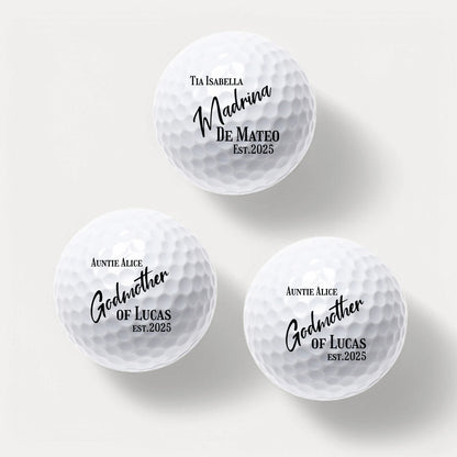 Godmother Personalized Golf Ball Gift Set