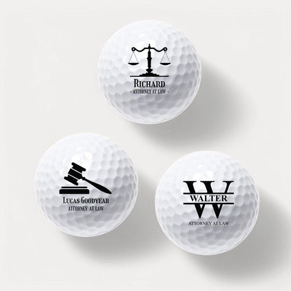 Lawyer Personalized Golf Ball Gift Set